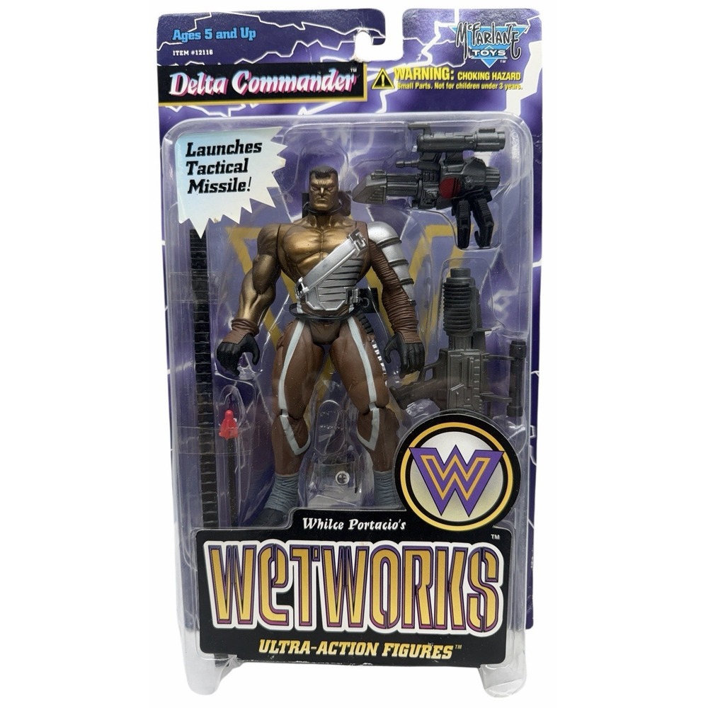 McFARLANE TOYS ACTION FIGURE WETWORKS DELTA‎ COMMANDER 6" NEW GOLD VARIANT